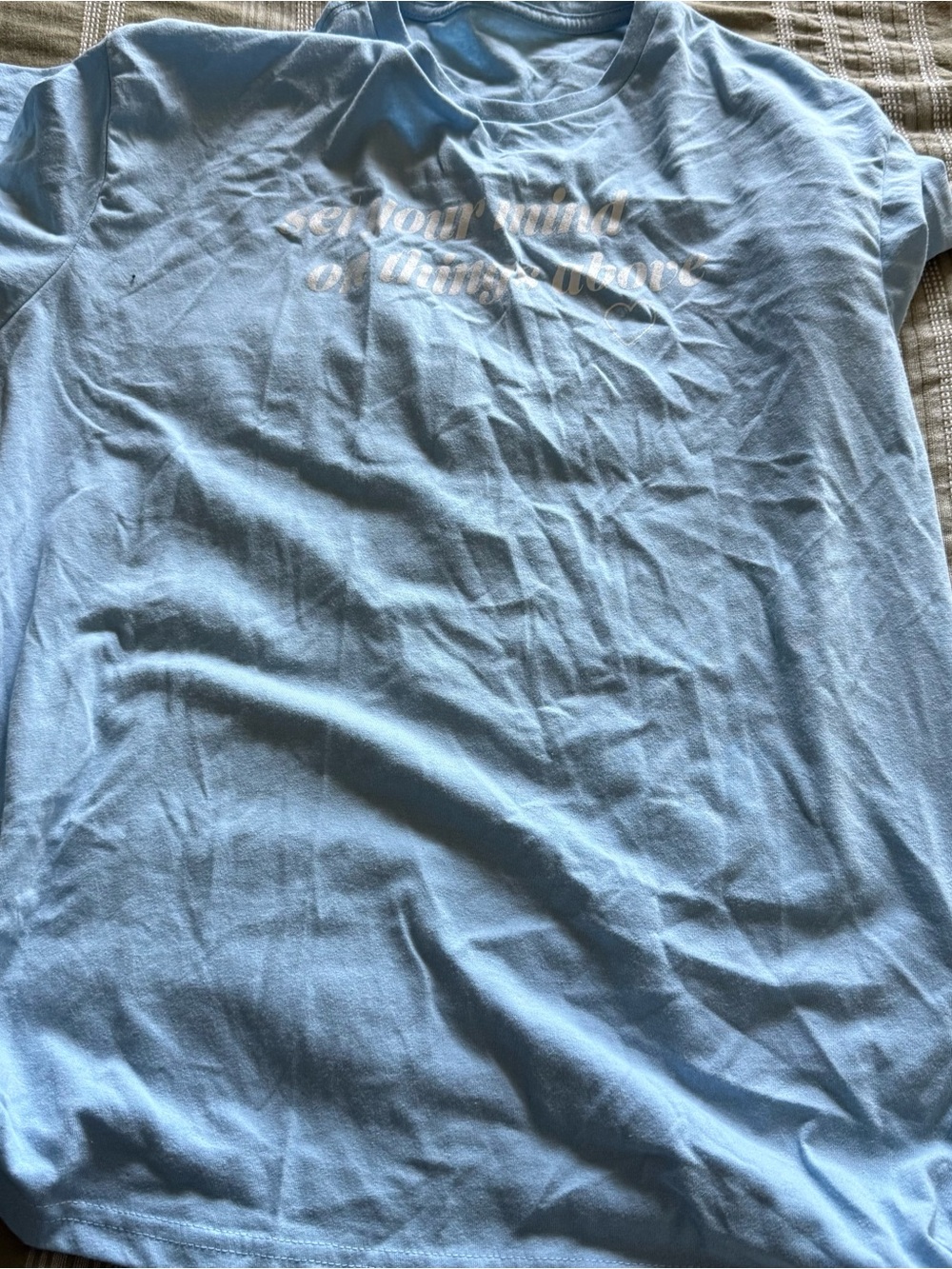 Blue tee